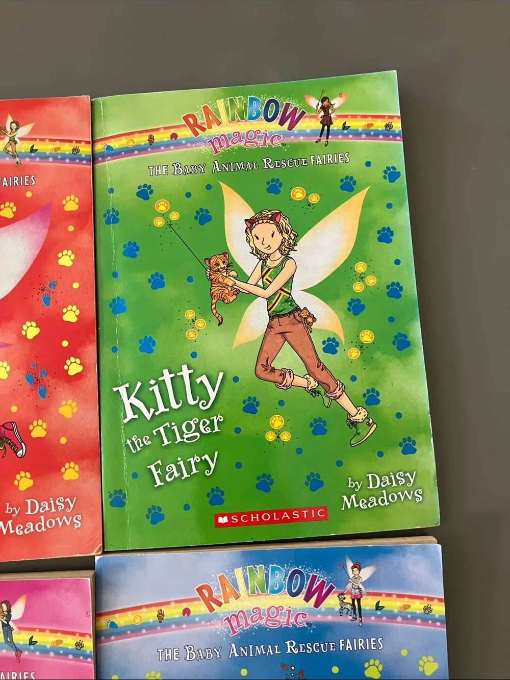 Scholastic Rainbow Magic Mae the Panda Fairy - Red and Yellow Cover